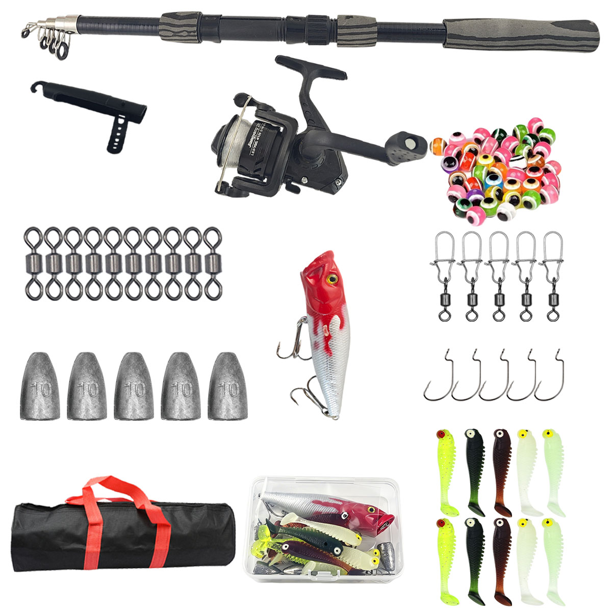 Kit de canne à pêche télescopi - Fishing Rod Spinning avis et prix